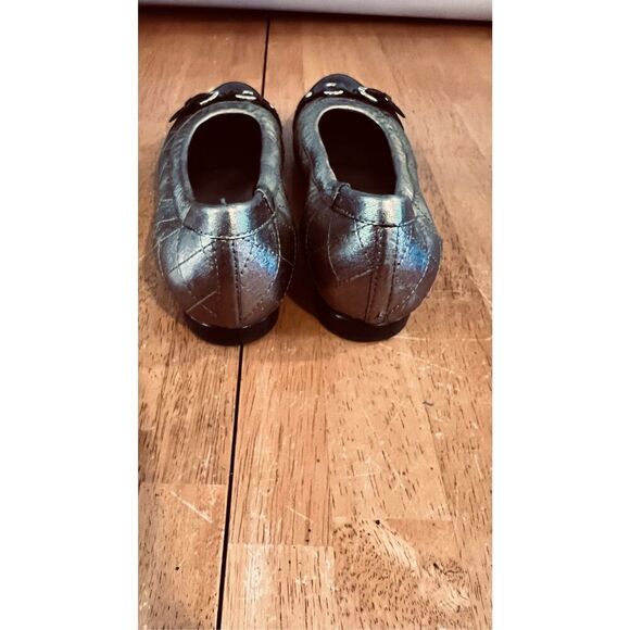 AGL Attilio Giusti Leombruni Gold Black Leather Ballet SHoes Flats Size EU 36 US - Picture 10 of 10